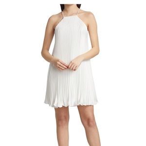 ML Monique Lhuillier
Satin Halter Minidress